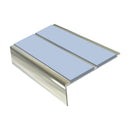 Square Aluminium Stair Nosing 2.75m 93mm Tread 32mm Riser