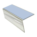Rake Back Aluminium Stair Nosing 2.44m 56mm Tread PVC Insert