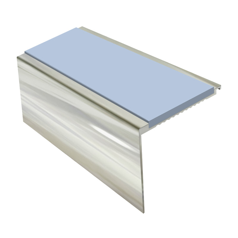 Square Aluminium Stair Nosing 3.22m, 62mm Tread Slip-Resistant, Durable Profile for Medium Carpets & Heavy-Duty Flooring Custom Finishes Available