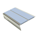 Rake Back Stair Nosing 2.75m Aluminium Double PVC Insert 5mm
