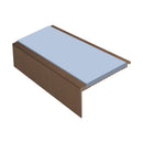 Square Aluminium Stair Nosing 2.44m Single Insert
