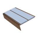 Rake Back Stair Nosing 2.75m Aluminium Double PVC Insert 5mm