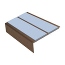 Square Aluminium Stair Nosing 2.75m 93mm Tread 32mm Riser