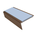 Aluminium Stair Nosing 2.75m Rake Back Single Insert Strip