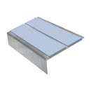 Square Aluminium Stair Nosing 2.75m 93mm Tread 32mm Riser