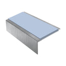 Square Aluminium Stair Nosing 2.44m Single Insert