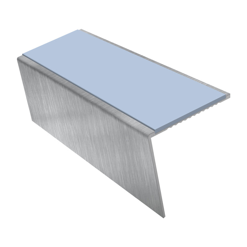 Rake Back Aluminium Stair Nosing 3.22m Heavy-Duty Slip-Resistant Profile for Vinyl & Carpets Custom Finishes Safety & Durability