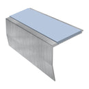 Heavy Duty Chevron Aluminium Stair Nosing 2.44m Single Insert 65mm Riser Slip-Resistant Durable for Medium Carpets & Smooth Flooring