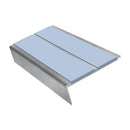 Rake Back Stair Nosing 2.75m Aluminium Double PVC Insert 5mm