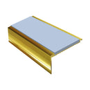 Square Aluminium Stair Nosing 2.44m Single Insert