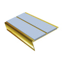 Rake Back Stair Nosing 2.75m Aluminium Double PVC Insert 5mm