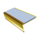 Aluminium Stair Nosing 2.75m Rake Back Single Insert Strip
