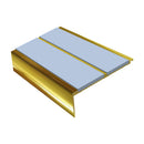 Square Aluminium Stair Nosing 2.44m 93mm Tread 32mm Riser