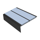 Square Aluminium Stair Nosing 2.75m 93mm Tread 32mm Riser