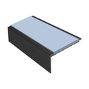 Square Aluminium Stair Nosing 2.44m Single Insert