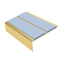 Square Aluminium Stair Nosing 2.75m 93mm Tread 32mm Riser