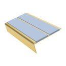 Rake Back Stair Nosing 2.75m Aluminium Double PVC Insert 5mm