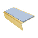 Aluminium Stair Nosing 2.75m Rake Back Single Insert Strip