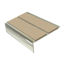 Square Aluminium Stair Nosing 2.44m 93mm Tread 32mm Riser