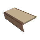Aluminium Stair Nosing 2.75m Rake Back Single Insert Strip