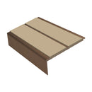 Square Aluminium Stair Nosing 2.75m 93mm Tread 32mm Riser