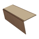 Rake Back Aluminium Stair Nosing 2.44m 56mm Tread PVC Insert
