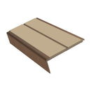 Rake Back Stair Nosing 2.75m Aluminium Double PVC Insert 5mm