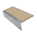 Square Aluminium Stair Nosing 2.75m, 25mm Riser Stylish, Slip-Resistant Profile for Vinyl, Lino & Lightweight Carpets - Durable Home Safety Solution