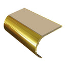 Bullnose aluminum stair nosing with slip-resistant PVC insert, 37mm riser height, 3.22m length profile