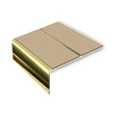 Premium Double Channel Aluminium Stair Nosing, 2.75m, Slip-Resistant PVC Inserts, 3.5mm Gauge, Ideal for Vinyl, Lino, Carpets, Durable & Safe