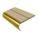 Bullnose Stair Nosing 2.75m Aluminium Double PVC Insert 39mm