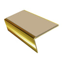 Carpet Stair Nosing 2.44m Aluminium Rake Back PVC Insert