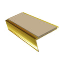 Heavy Duty Rake Back Aluminium Stair Nosing 2.44m Single Insert, Slip-Resistant, 62mm Tread, Ideal for Carpets & Smooth Flooring