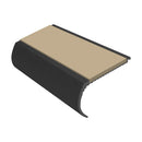 Bullnose Aluminium Stair Nosing 2.75m Single Insert 39mm
