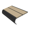 Bullnose Stair Nosing 2.75m Aluminium Double PVC Insert 39mm