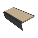 Aluminium Stair Nosing 2.75m Rake Back Single Insert Strip