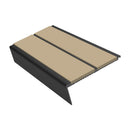 Rake Back Stair Nosing 2.75m Aluminium Double PVC Insert 5mm