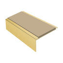 Square Aluminium Stair Nosing 2.44m Single Insert
