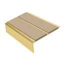 Square Aluminium Stair Nosing 2.44m 93mm Tread 32mm Riser