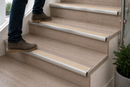 Anti-slip bullnose stair nosing with beige insert