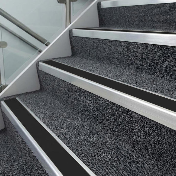 Black PVC stair nosing insert colour swatch