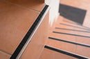 Aluminium Tile-In Stair Nosing with Replaceable Anti-Slip Insert | 2.5m | 9mm & 11mm | Porcelain & Stone Stairs