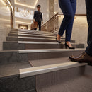 Black Aluminium Stair Nosing 10mm Anti Slip Multi Floor