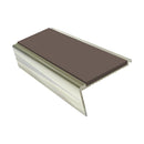 Aluminium Stair Nosing 2.75m Rake Back Single Insert Strip