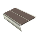 Rake Back Stair Nosing 2.75m Aluminium Double PVC Insert 5mm