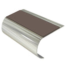 Bullnose Aluminium Stair Nosing 2.75m Slip-Resistant PVC Insert 70mm Tread Durable for Vinyl, Wood & Carpets Enhance Safety & Style