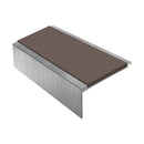 Square Aluminium Stair Nosing 2.44m Single Insert