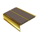 Square Aluminium Stair Nosing 2.44m 93mm Tread 32mm Riser