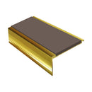 Square Aluminium Stair Nosing 2.44m Single Insert