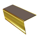 Rake Back Aluminium Stair Nosing 2.44m 56mm Tread PVC Insert